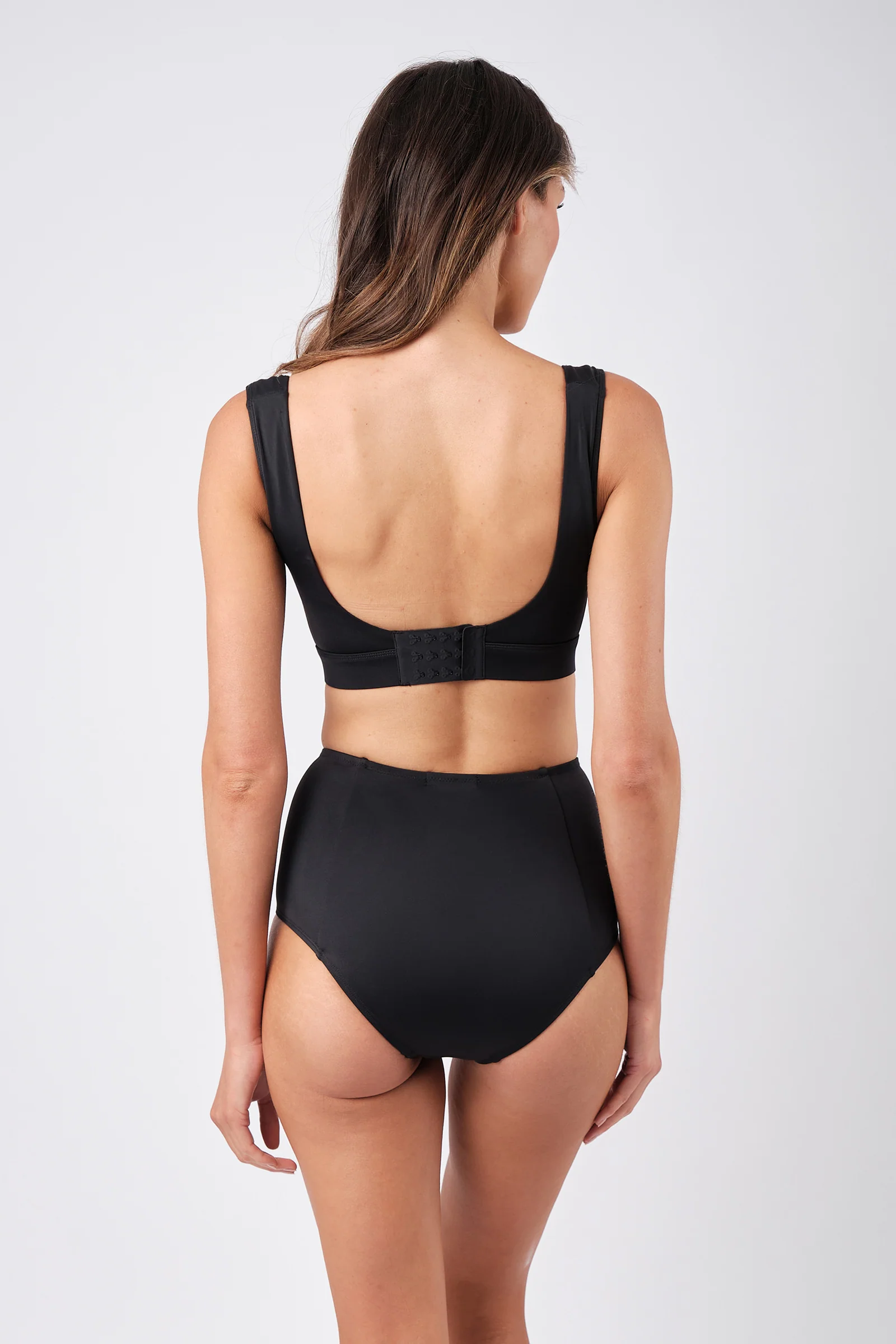 Classic Square Neck Bikini Bralette BLACK - Image 9