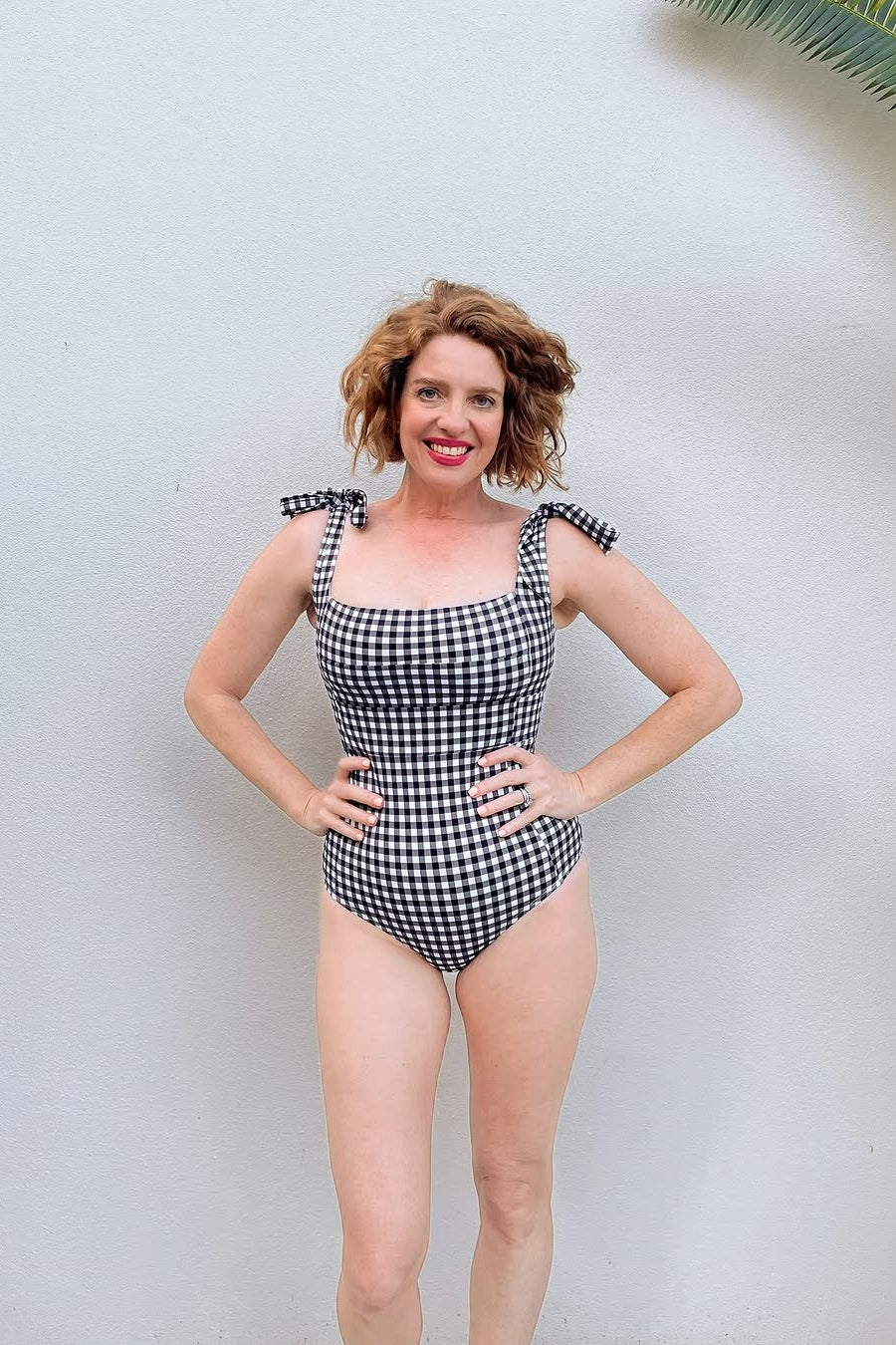 Classic Square Neck BLACK GINGHAM - Image 8