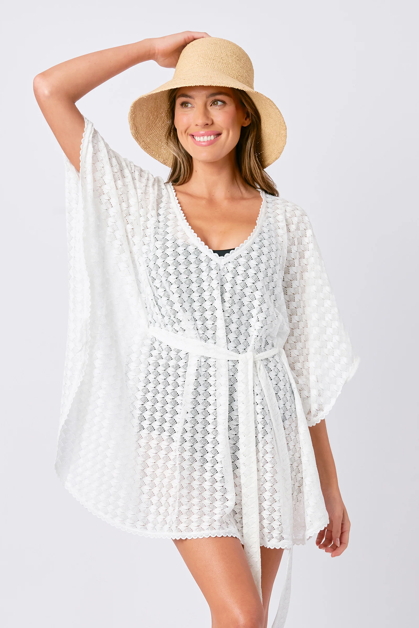 Madagascan Raffia Sun Hat NATURAL - Image 4