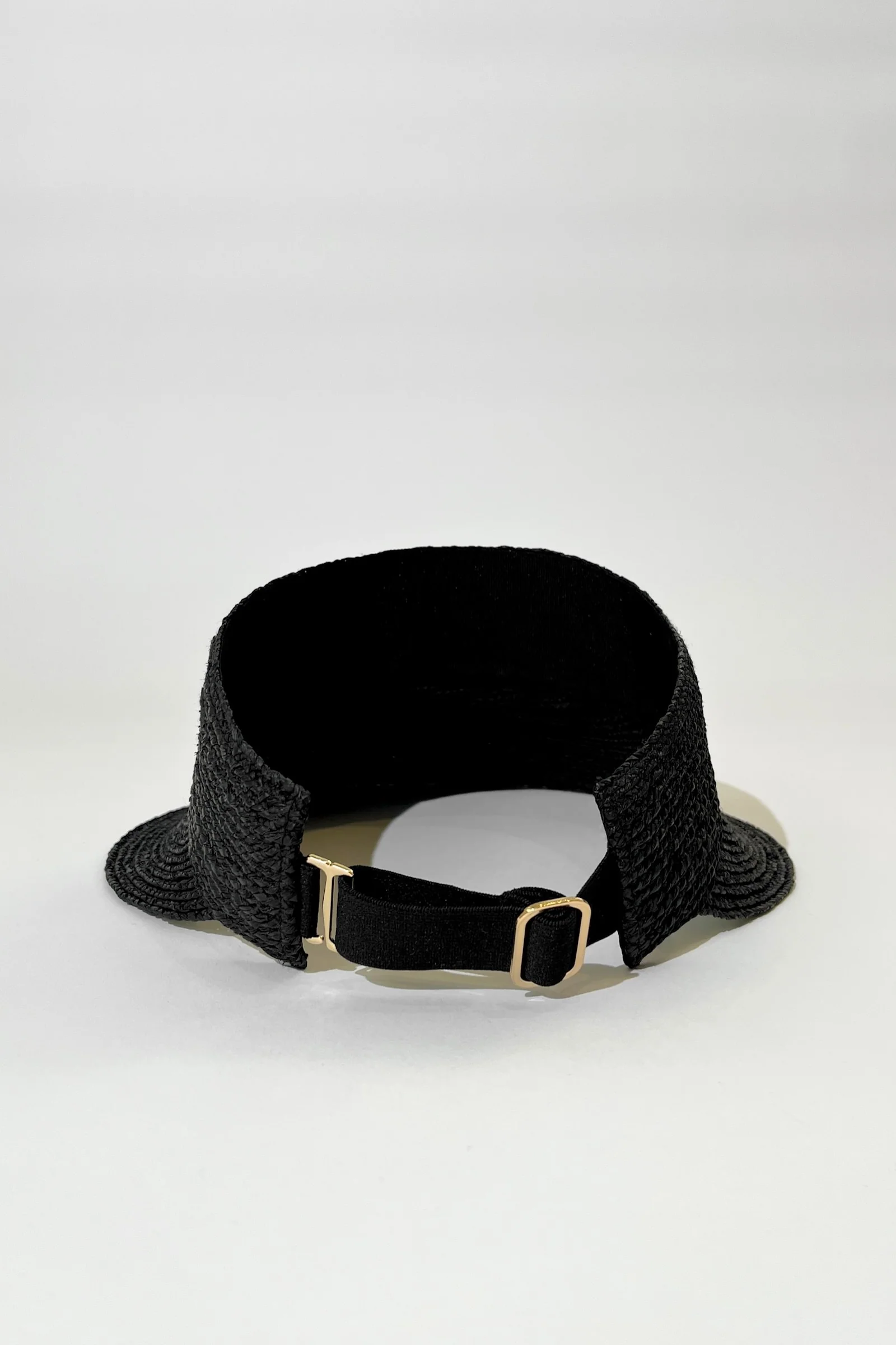 Madagascan Raffia Visor BLACK - Image 3