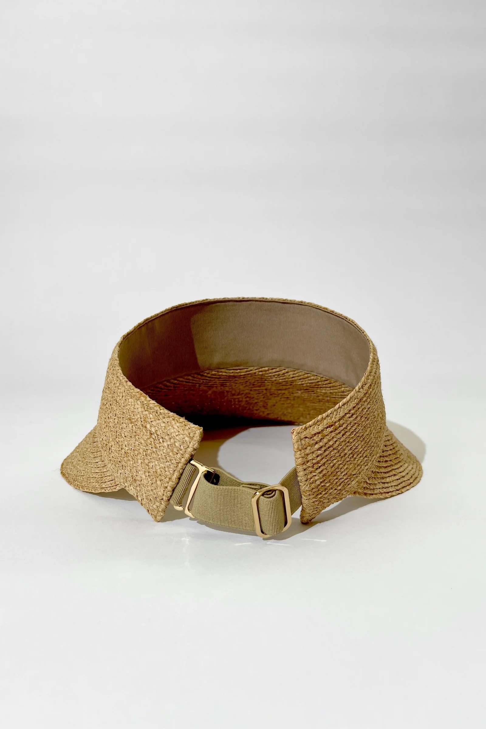 Madagascan Raffia Visor NATURAL - Image 3