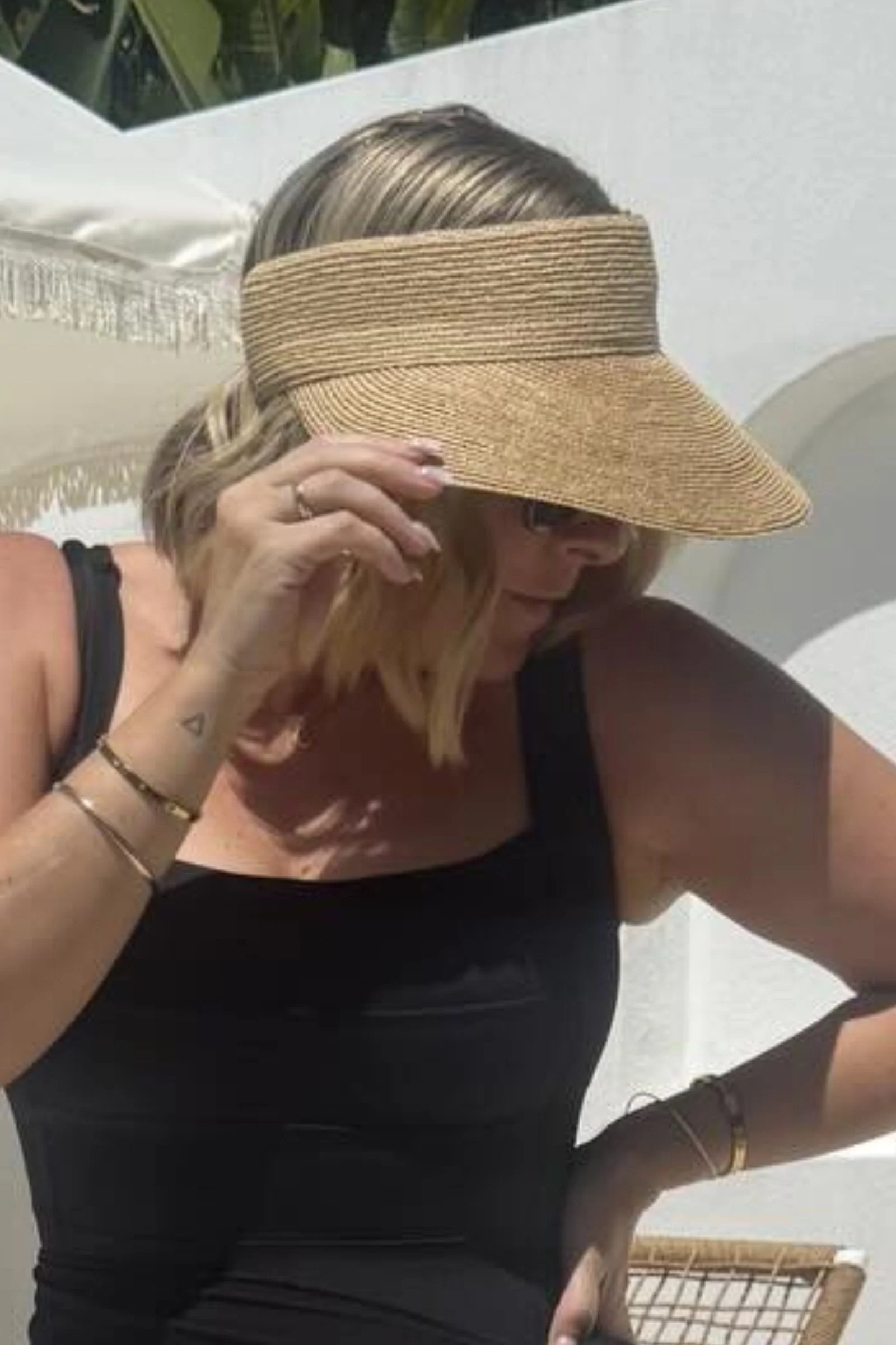 Madagascan Raffia Visor NATURAL - Image 4