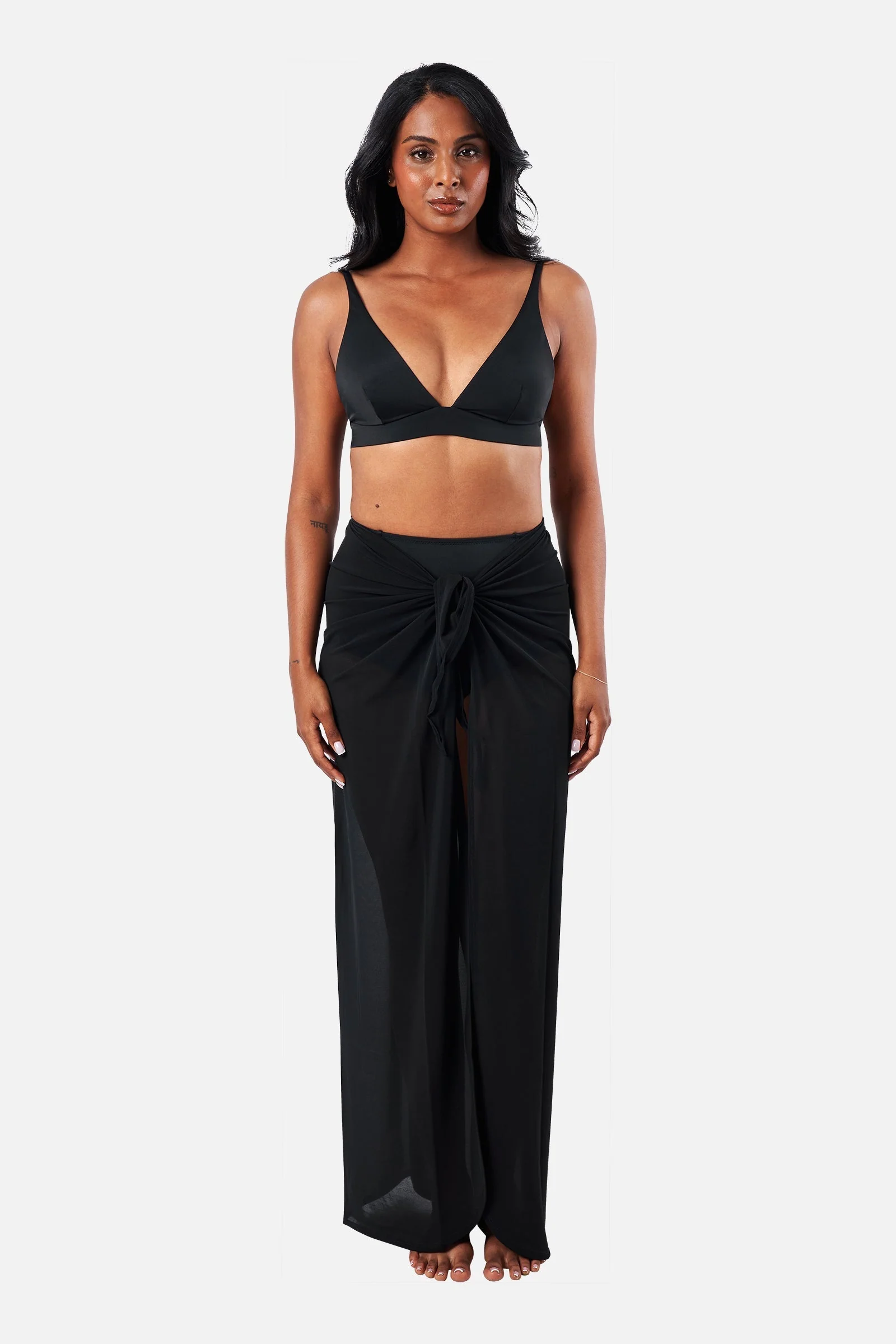 Maxi Mesh Sarong BLACK - Image 10