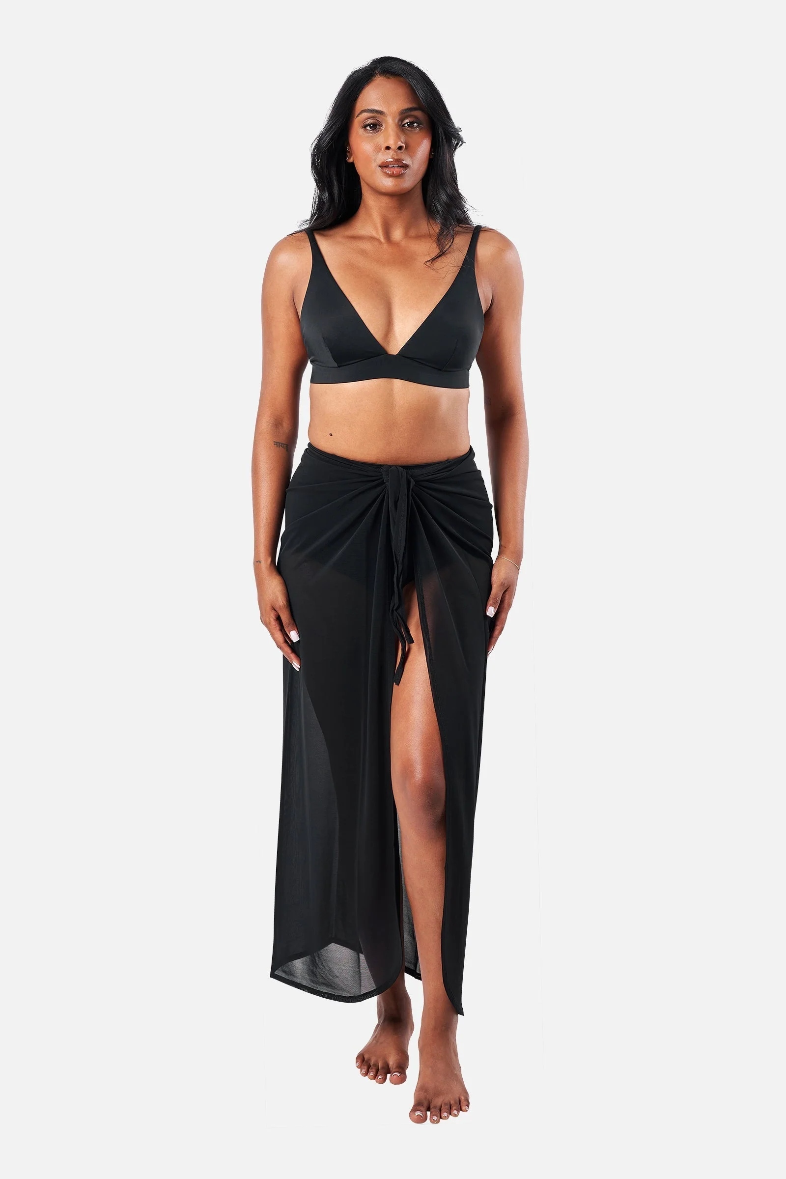 Maxi Mesh Sarong BLACK - Image 11