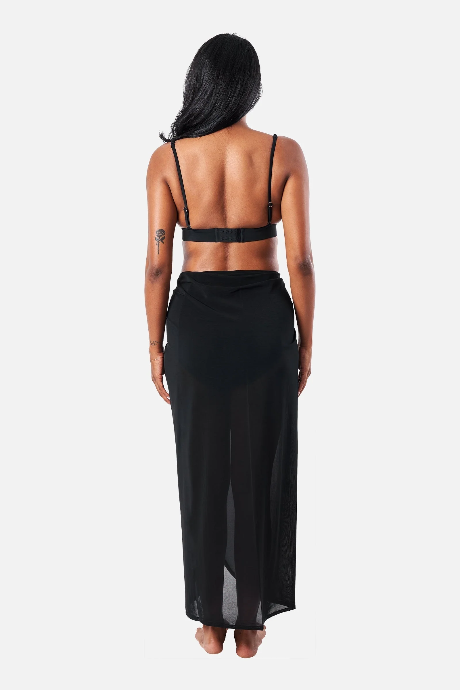 Maxi Mesh Sarong BLACK - Image 13