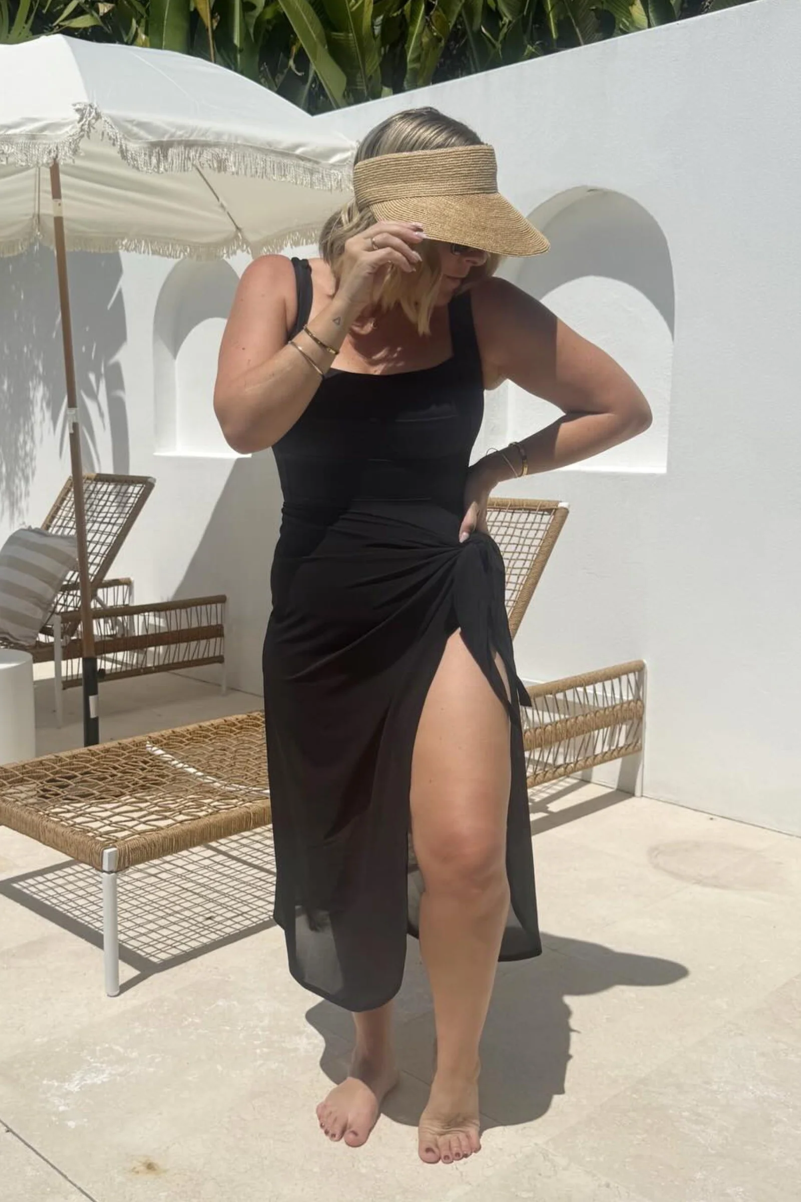 Midi Mesh Sarong BLACK - Image 5