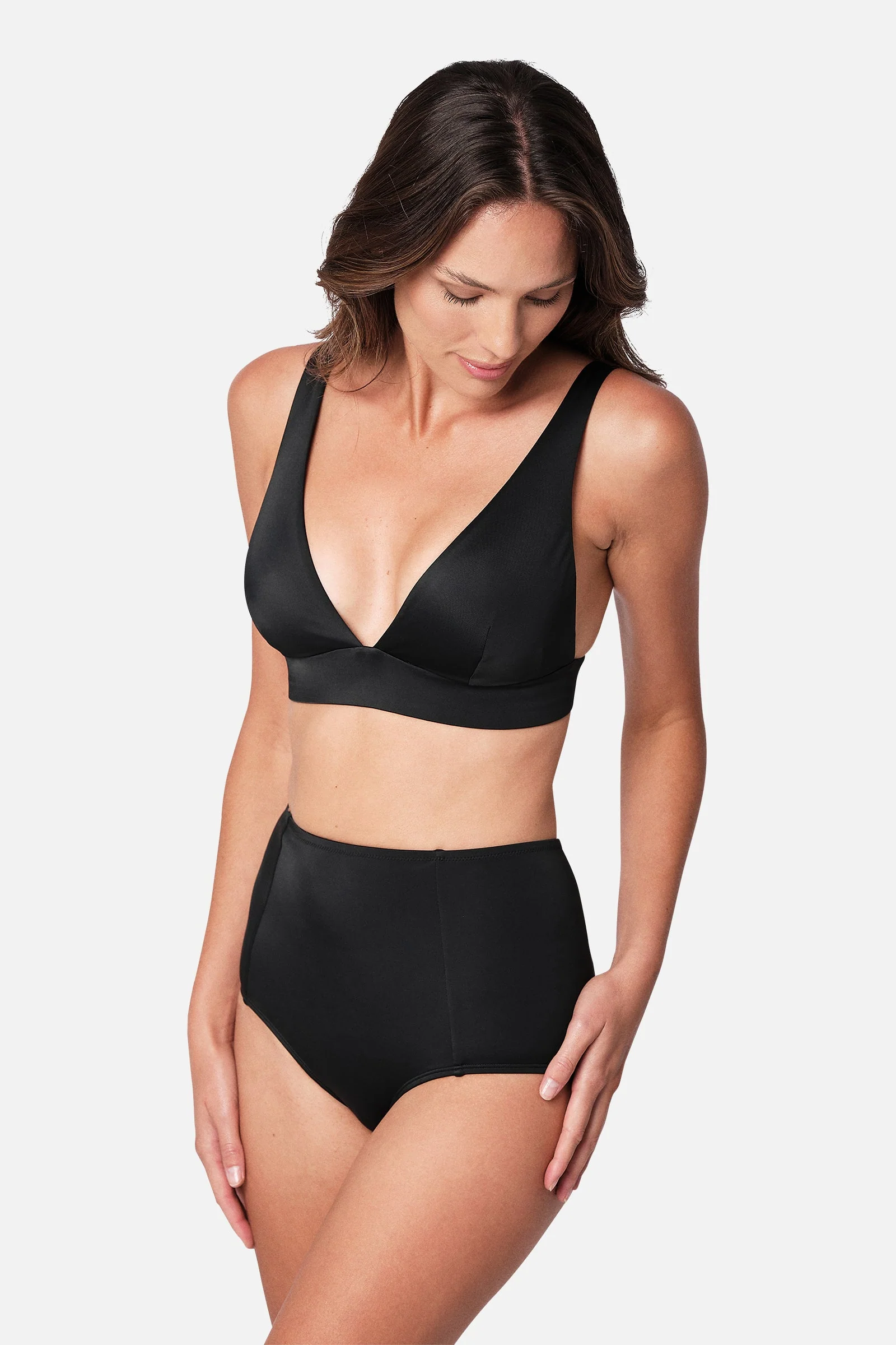 Never Say Never Bikini Bralette (DD-F Cup) BLACK - Image 18