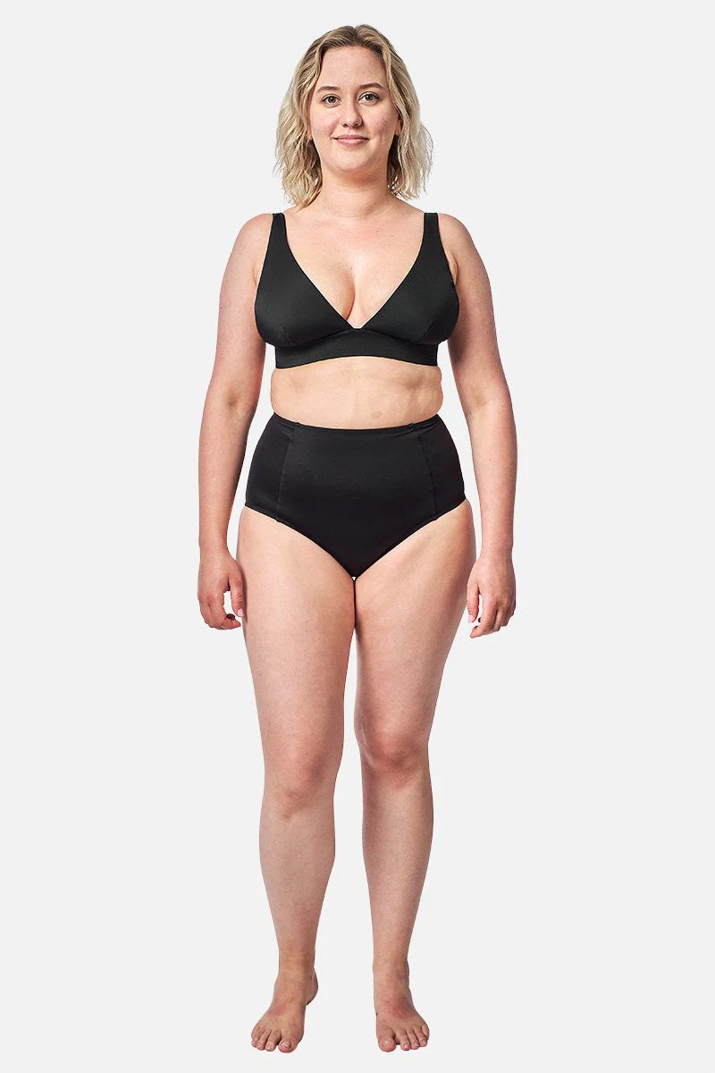 Never Say Never Bikini Bralette (DD-F Cup) BLACK - Image 3