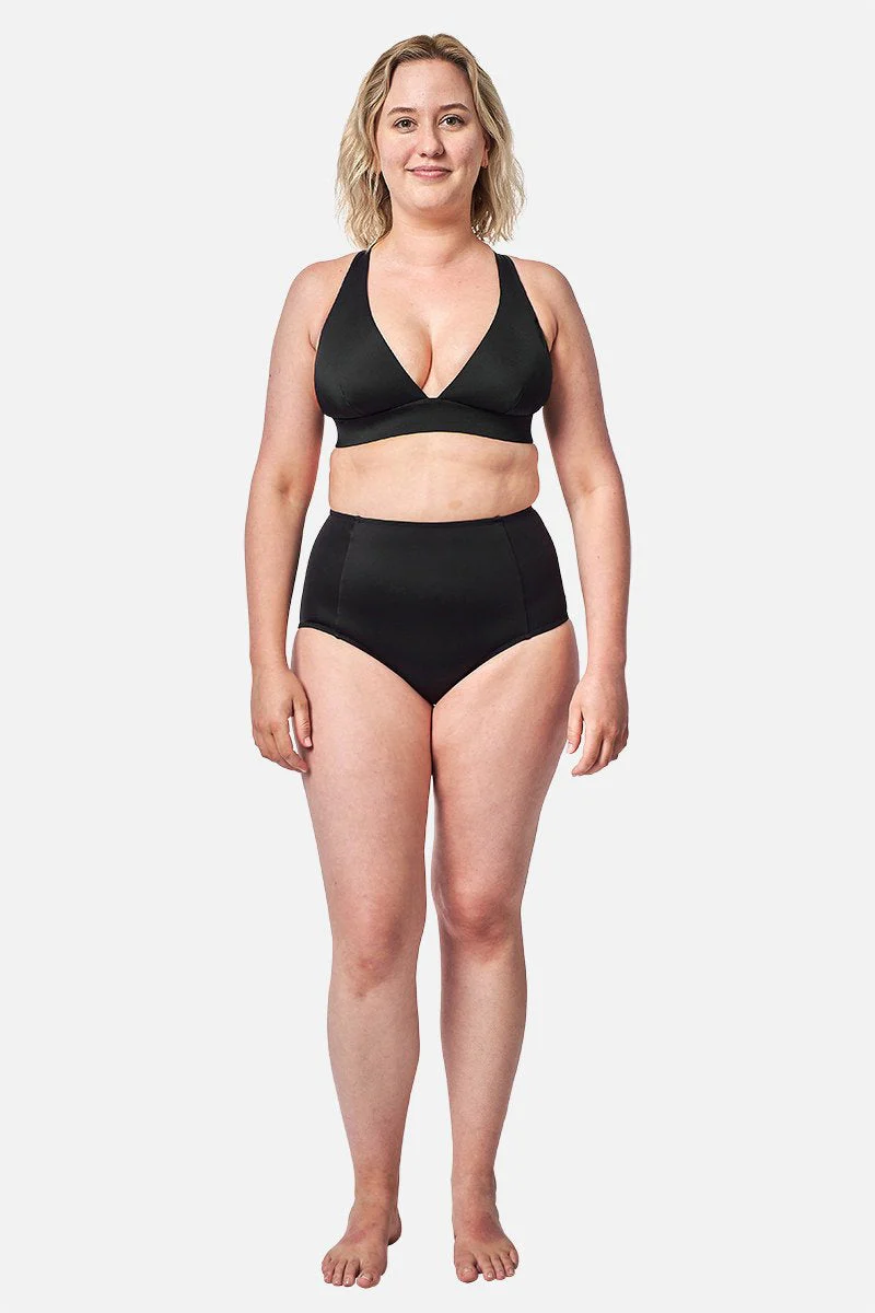 Never Say Never Bikini Bralette (DD-F Cup) BLACK - Image 6