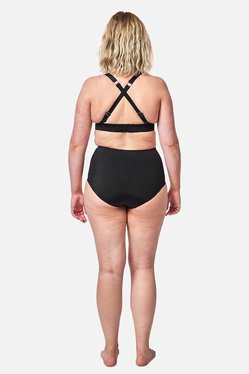 Never Say Never Bikini Bralette (DD-F Cup) BLACK - Image 8