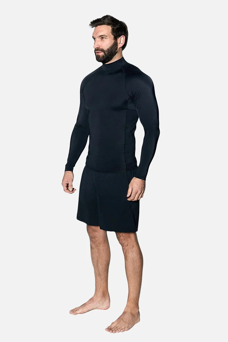 Original Mens Rashie Top BLACK - Image 3