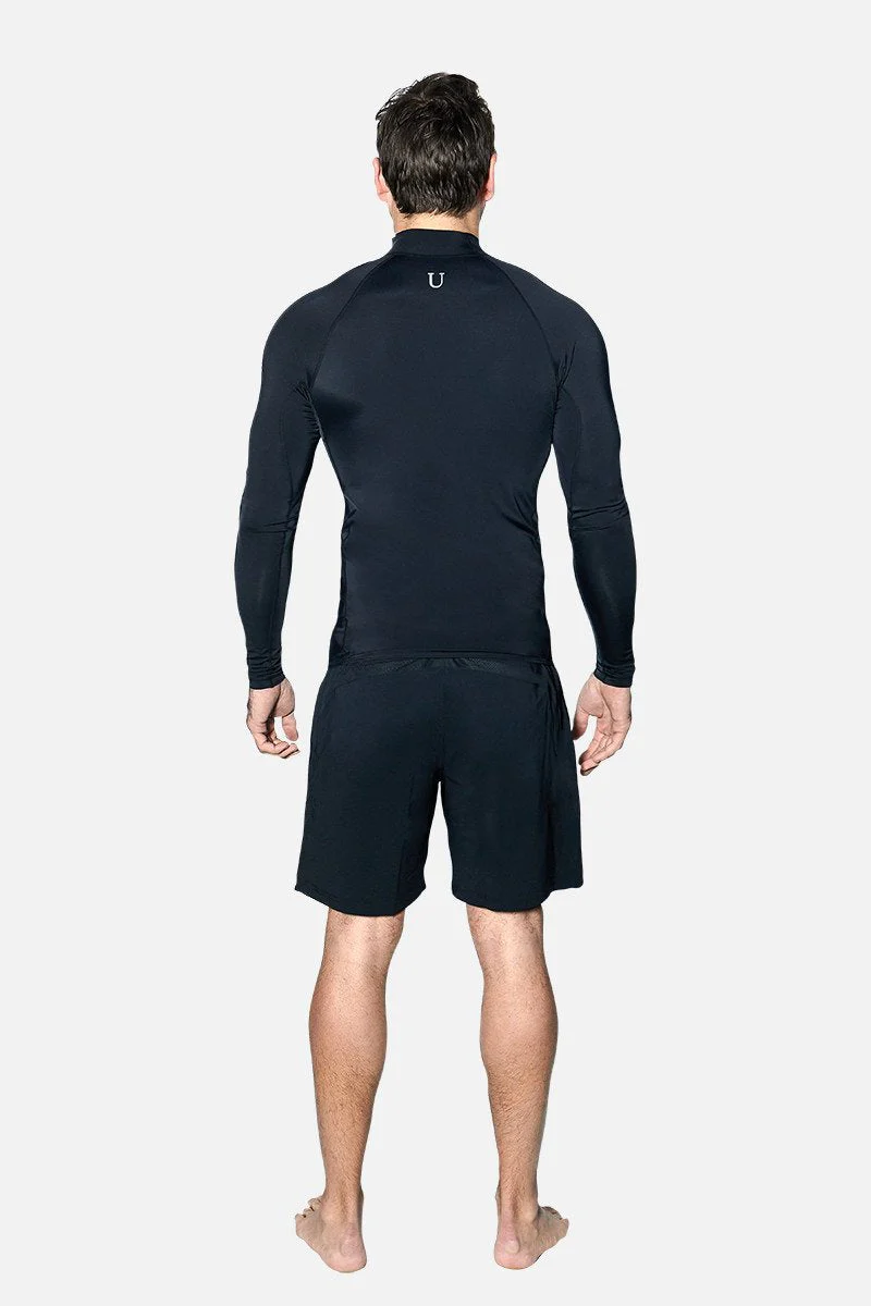 Original Mens Rashie Top BLACK - Image 4