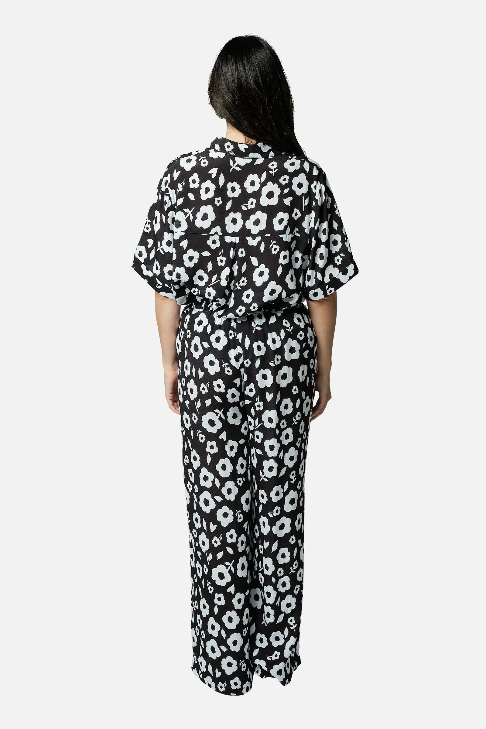 Palazzo Pants DAISY SILHOUETTE BLACK - Image 14