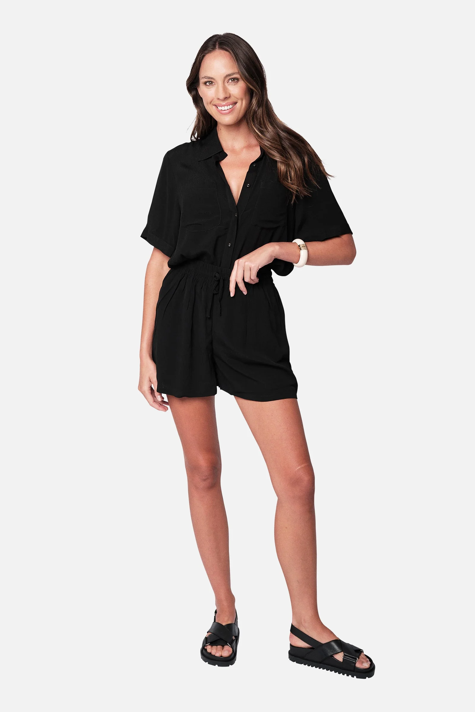 Palazzo Shorts BLACK - Image 3