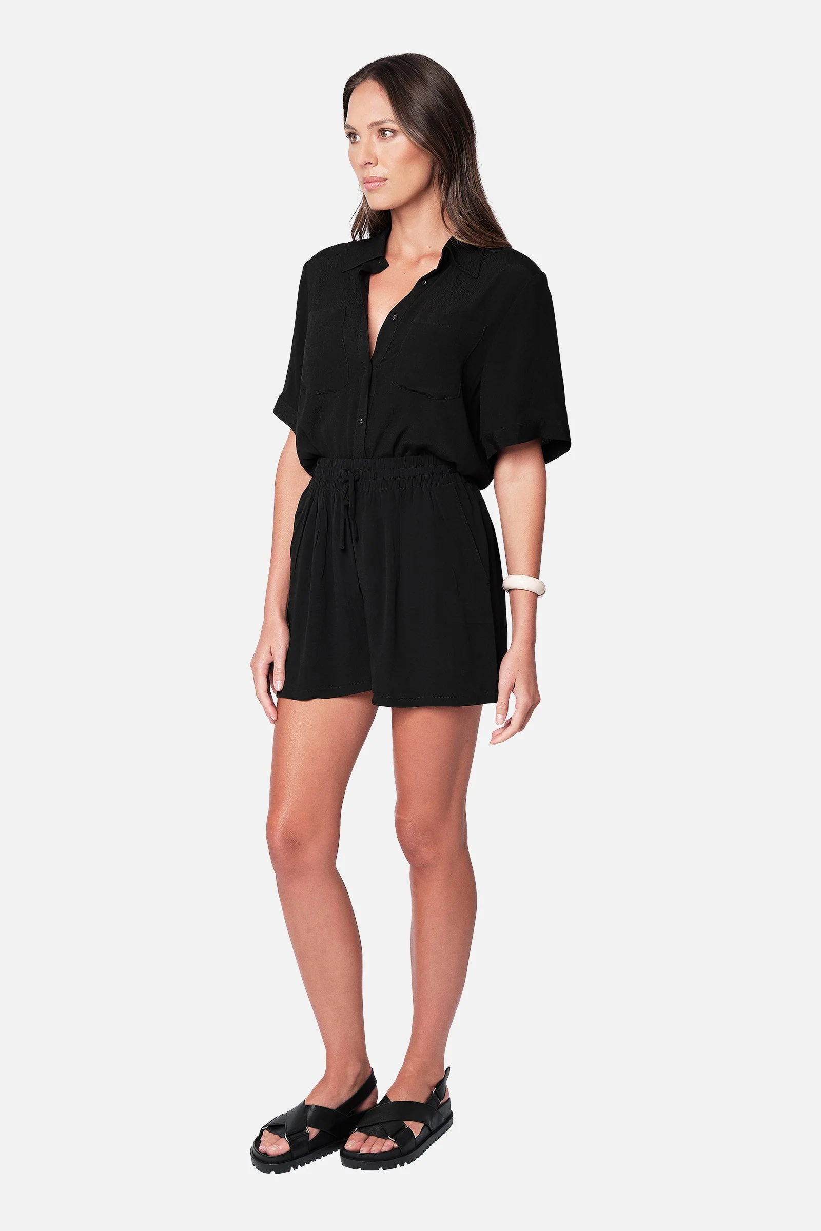 Palazzo Shorts BLACK - Image 4