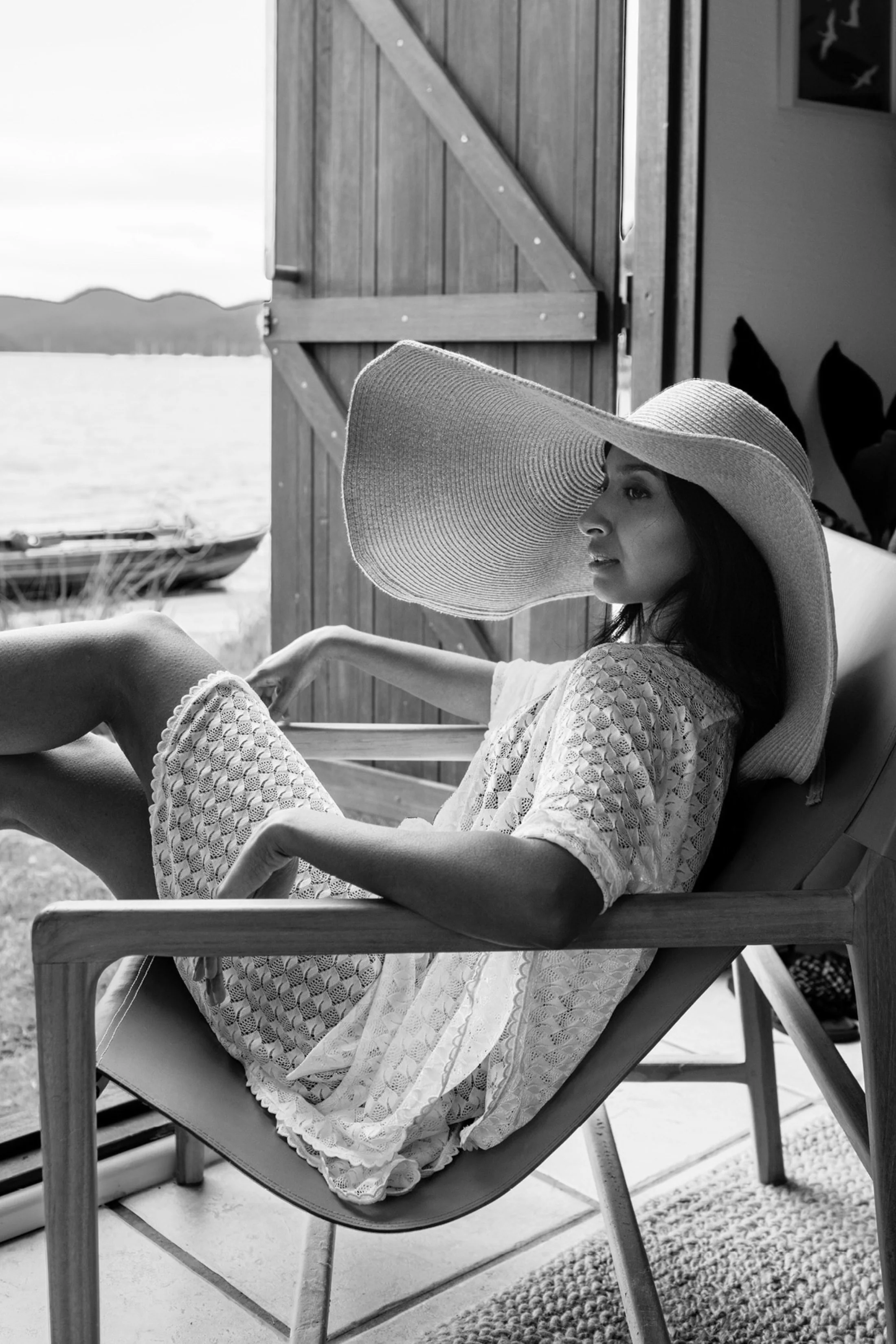 Scalloped Lace Kaftan WHITE - Image 16