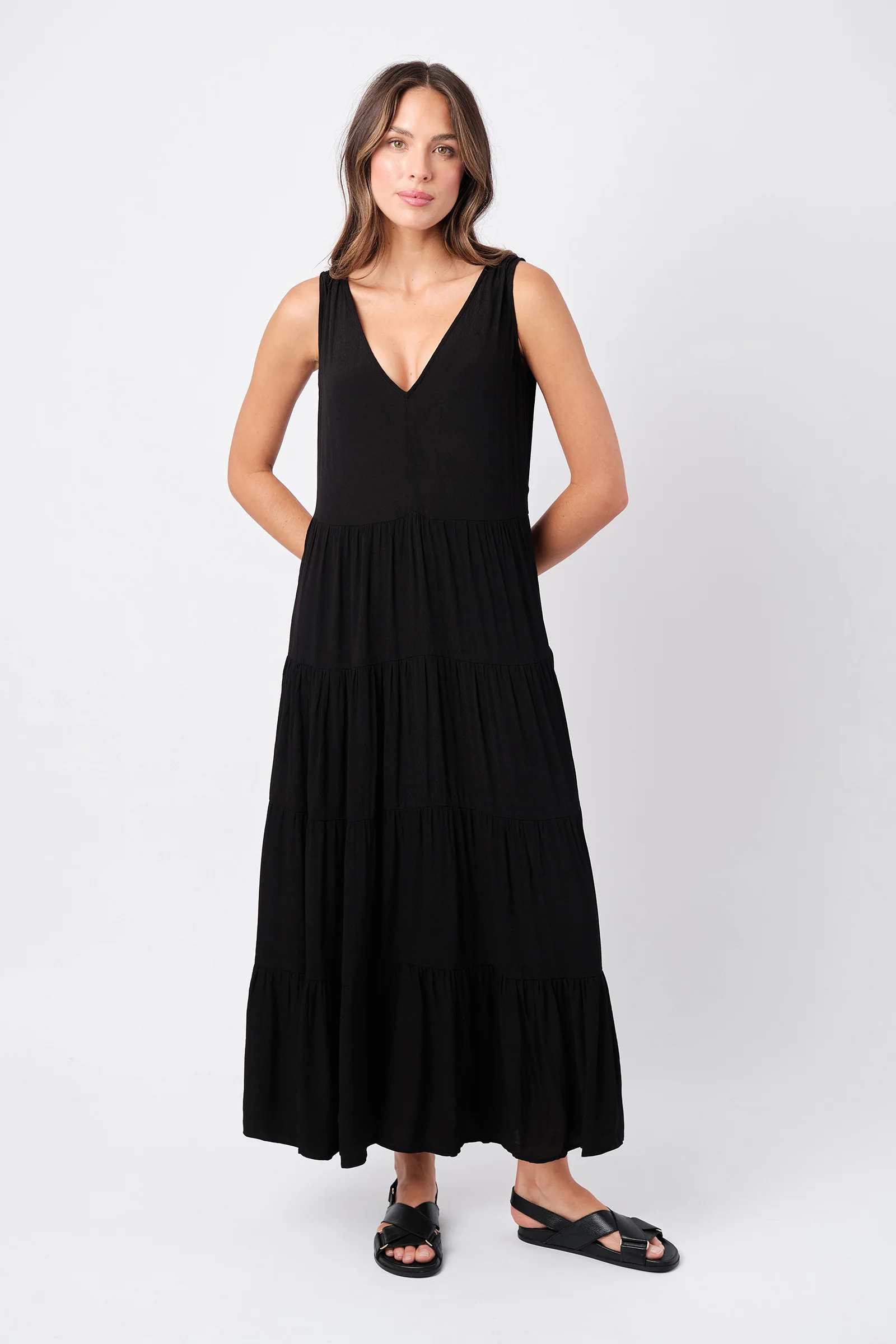 Swing Maxi Dress BLACK - Image 3